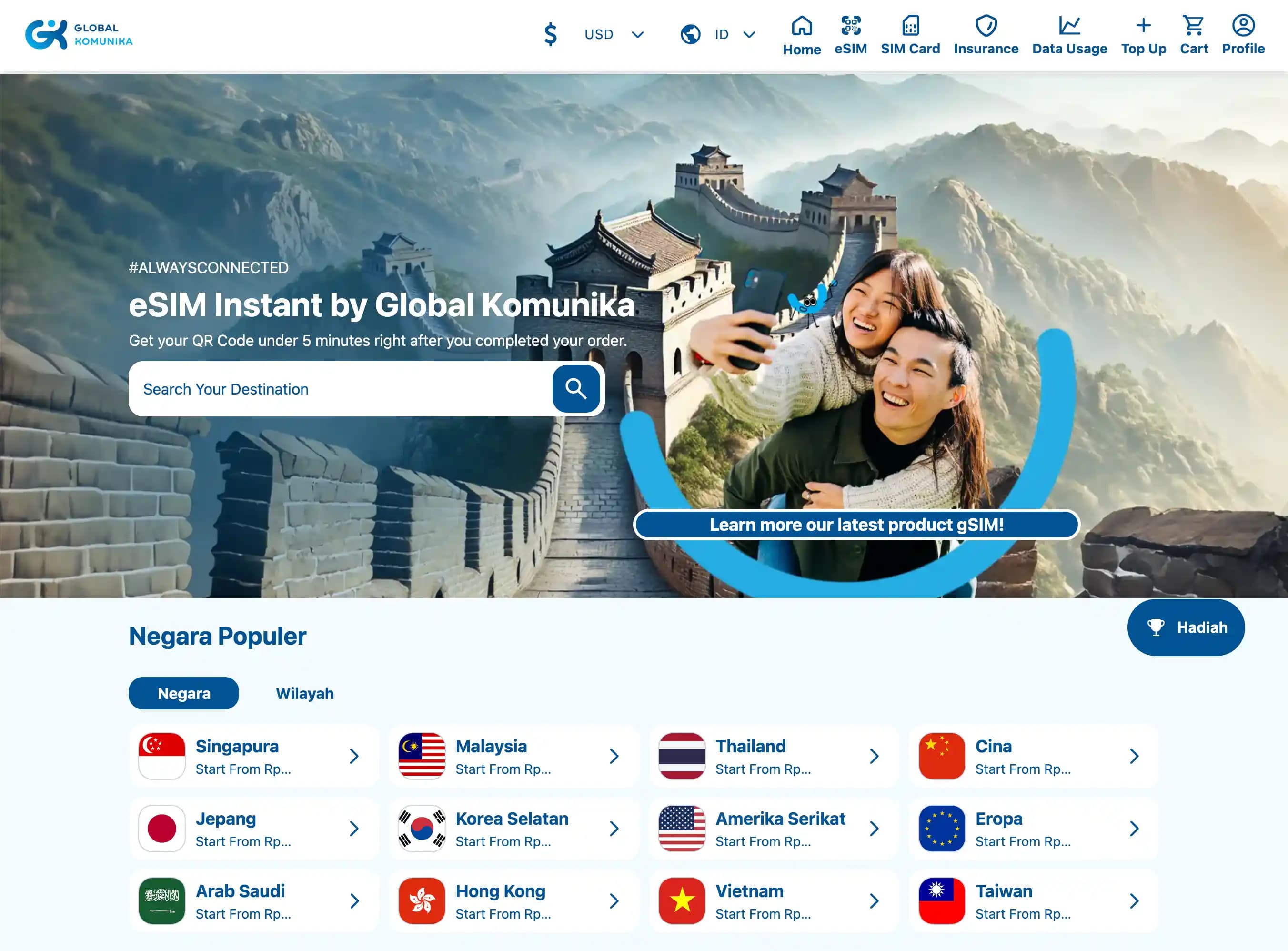 Gkomunika Dashboard Screenshot