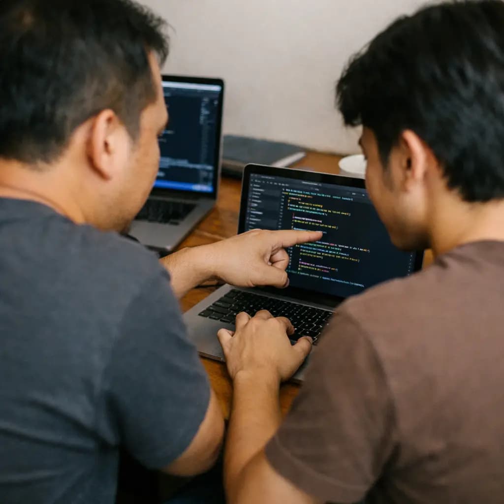 Sesi mentoring coding Hexchool